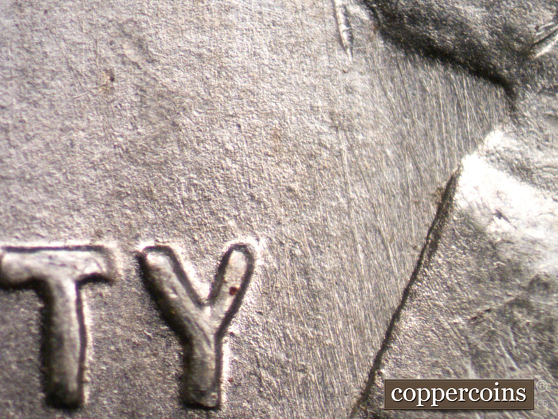 Die-stage A marker on 1943D•1MM•001 (1943 Repunched Mint Mark).