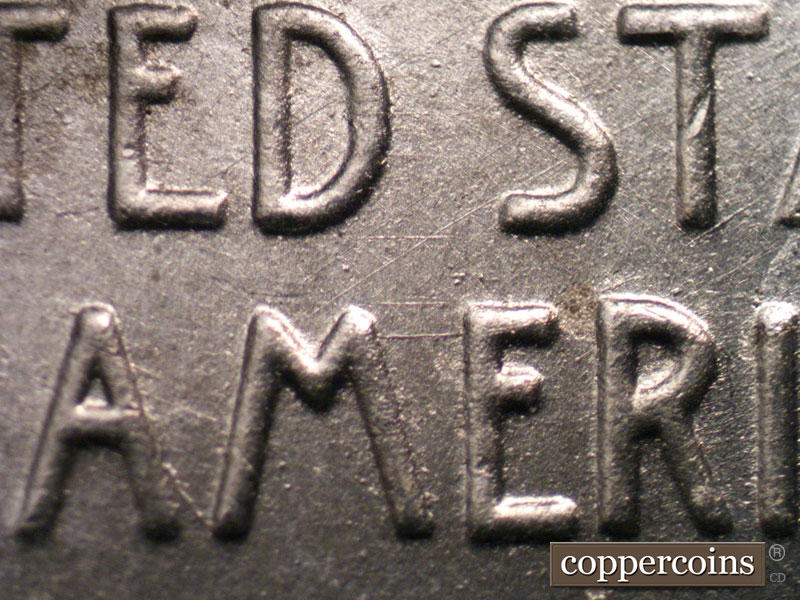 Die-stage A marker on 1943D•1MM•001 (1943 Repunched Mint Mark).