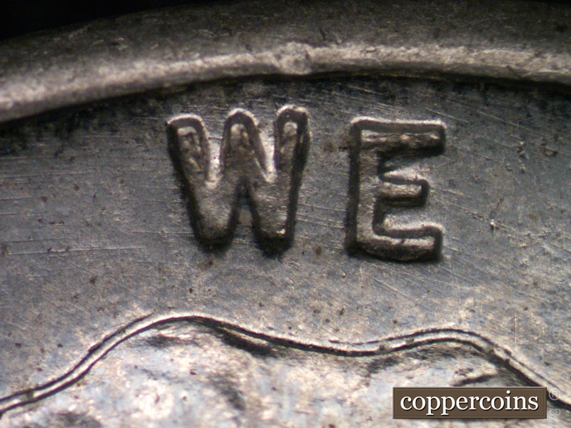 Die-stage B marker on 1943D•1MM•004 (1943 Repunched Mint Mark).