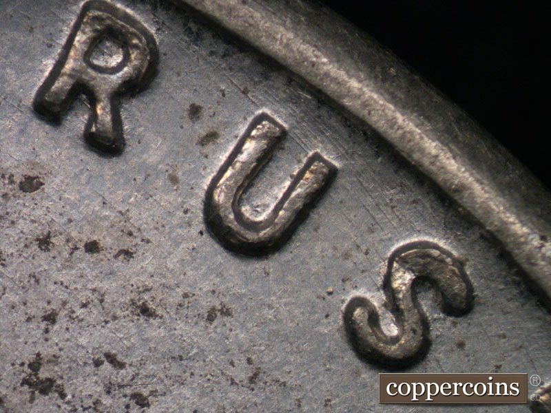 Die-stage B marker on 1943D•1MM•004 (1943 Repunched Mint Mark).
