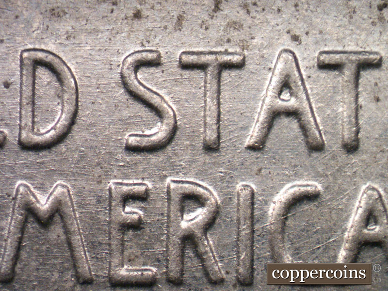 Die-stage B marker on 1943D•1MM•004 (1943 Repunched Mint Mark).