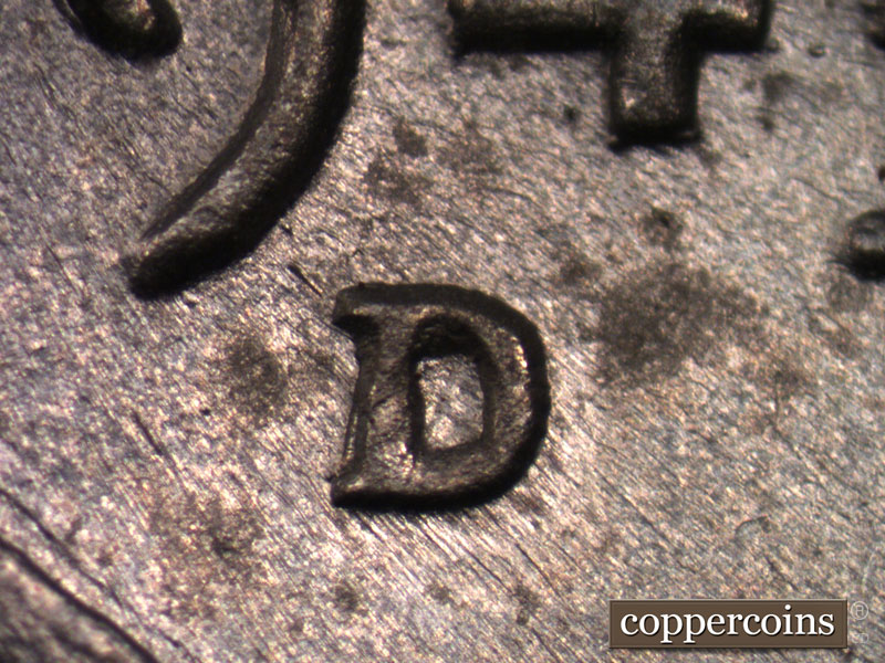 1943 Lincoln cent obverse, CopperCoins die 1943D•1MM•011.