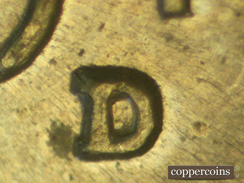 1943 Lincoln cent obverse, CopperCoins die 1943D•1MM•025.