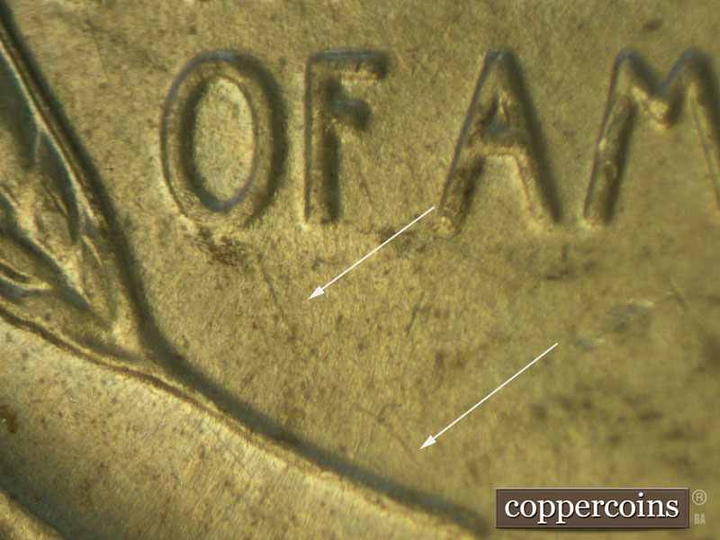 Die-stage B marker on 1943D•1MM•025 (1943 Repunched Mint Mark).