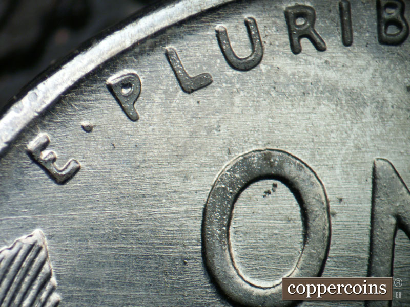 Die-stage B marker on 1943D•1MM•026 (1943 Repunched Mint Mark).