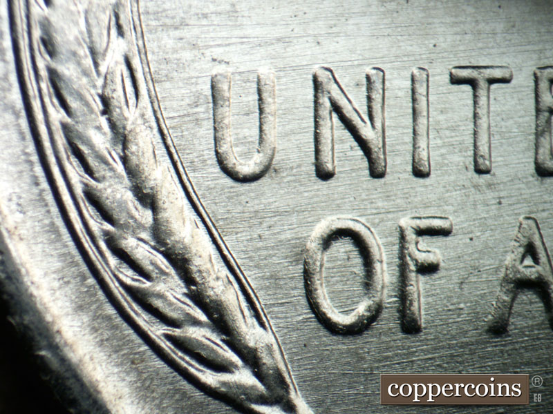 Die-stage B marker on 1943D•1MM•026 (1943 Repunched Mint Mark).