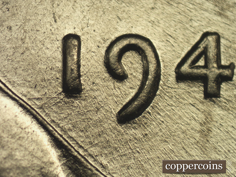Die-stage B marker on 1943P•1DO•015 (1943 Doubled Die Obverse).