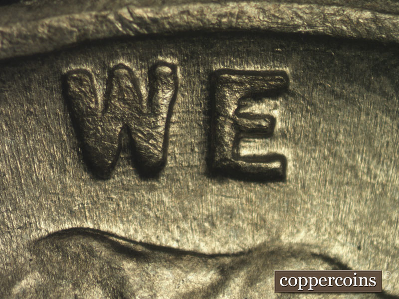 Die-stage B marker on 1943P•1DO•018 (1943 Doubled Die Obverse).