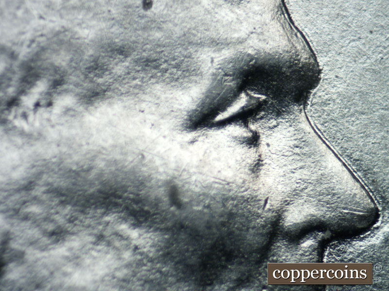1943 Lincoln cent obverse, CopperCoins die 1943P•1DO•020.