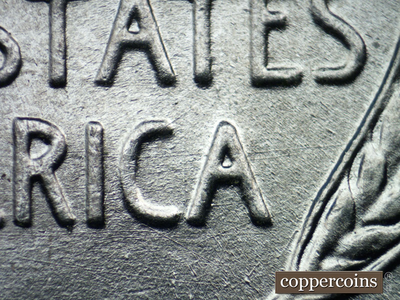 Die-stage B marker on 1943P•1DO•020 (1943 Doubled Die Obverse).
