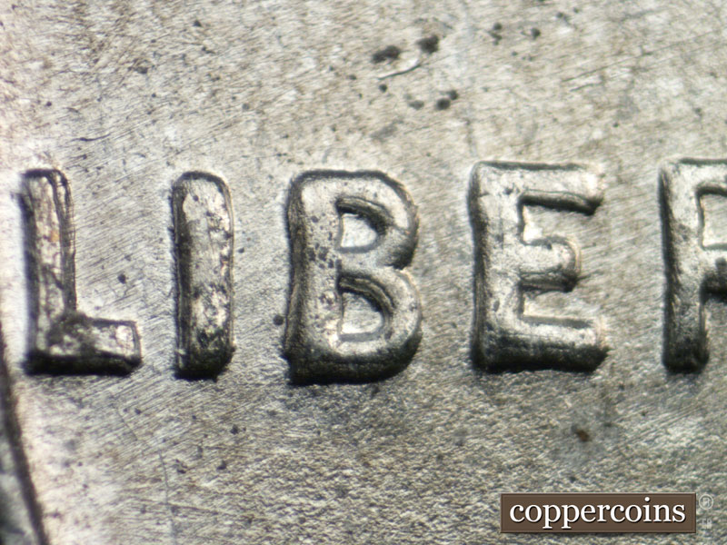 1943 Lincoln cent obverse, CopperCoins die 1943P•1DO•023.