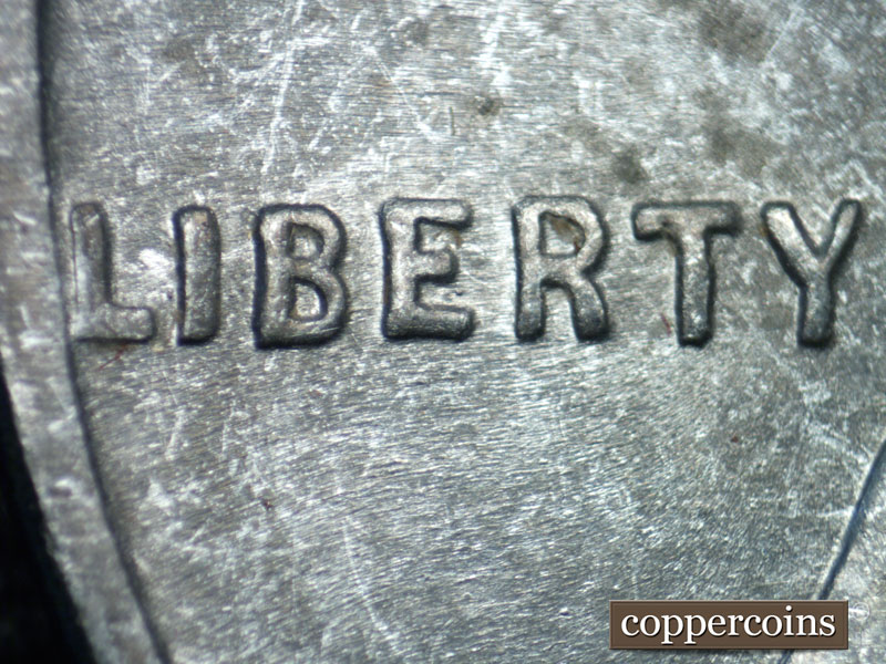 Die-stage B marker on 1943S•1DO•010 (1943 Doubled Die Obverse).