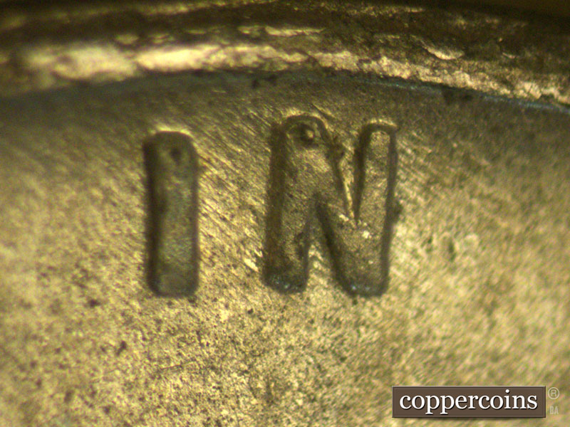Die-stage B marker on 1943S•1DO•012 (1943 Doubled Die Obverse).