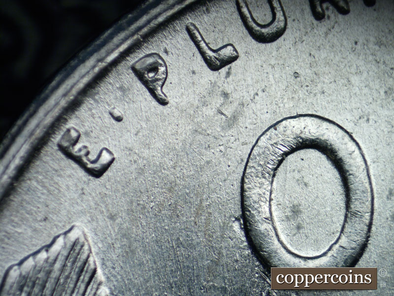 1943 Lincoln cent obverse, CopperCoins die 1943S•1DR•004.