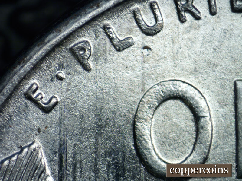 1943 Lincoln cent obverse, CopperCoins die 1943S•1DR•005.