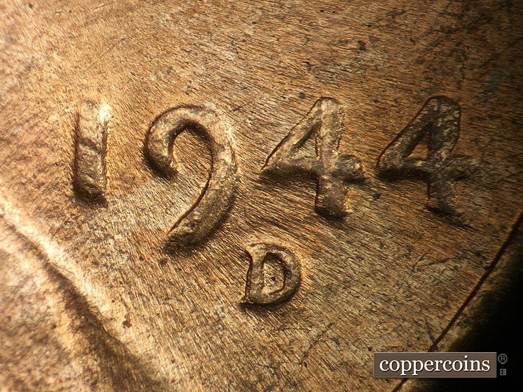 Die-stage C marker on 1944D•1DO•001 showing Extreme extra thickness shows on all outer devices.