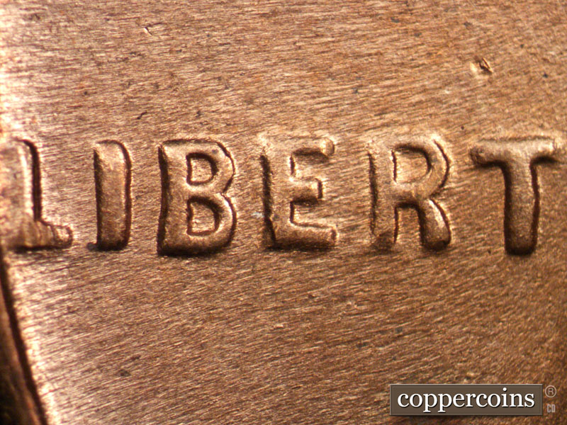 Die-stage C marker on 1944D•1DO•007 (1944 Doubled Die Obverse).