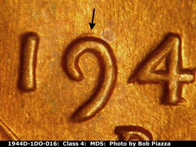 1944 Lincoln cent obverse, CopperCoins die 1944D•1DO•016.