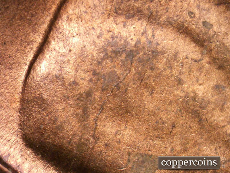 Die-stage C marker on 1944D•1MM•005 (1944 Repunched Mint Mark).