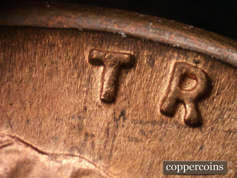 Die-stage C marker on 1944D•1MM•005 (1944 Repunched Mint Mark).