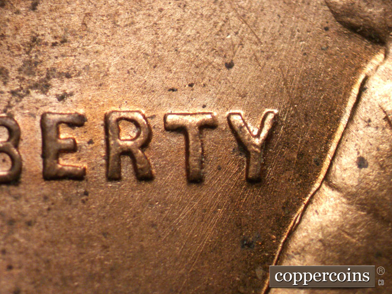 Die-stage B marker on 1944D•1MM•019 (1944 Repunched Mint Mark).