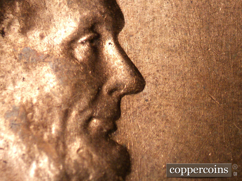 Die-stage B marker on 1944D•1MM•019 (1944 Repunched Mint Mark).