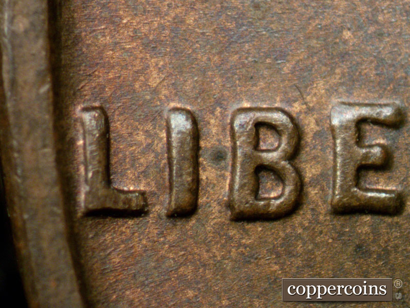 Die-stage B marker on 1944D•1OM•001 (1944 Over Mint Mark).