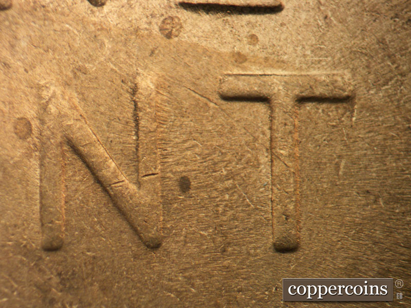 Die-stage C marker on 1944P•1DO•011 (1944 Doubled Die Obverse).