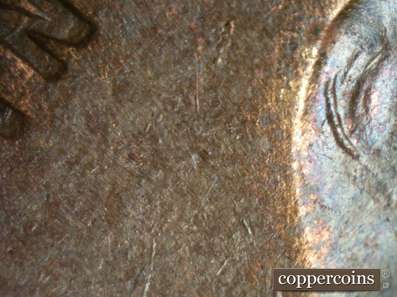 Die-stage B marker on 1944S•1MM•012 (1944 Repunched Mint Mark).