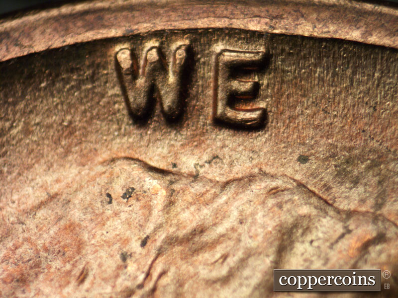 Die-stage B marker on 1945D•1MM•018 (1945 Repunched Mint Mark).
