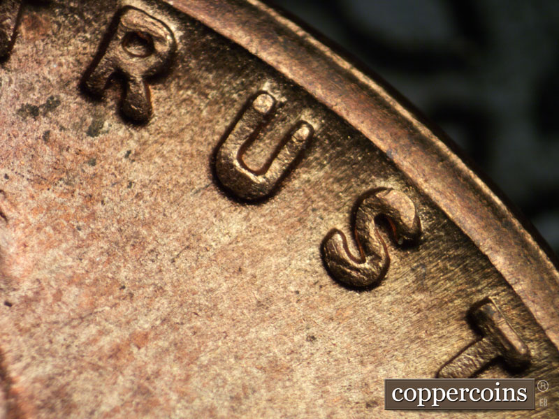 Die-stage B marker on 1945D•1MM•018 (1945 Repunched Mint Mark).