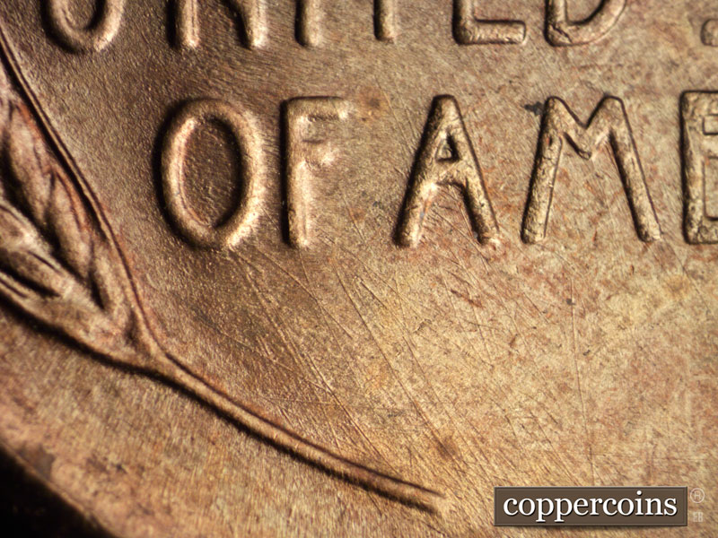 Die-stage B marker on 1945D•1MM•018 (1945 Repunched Mint Mark).