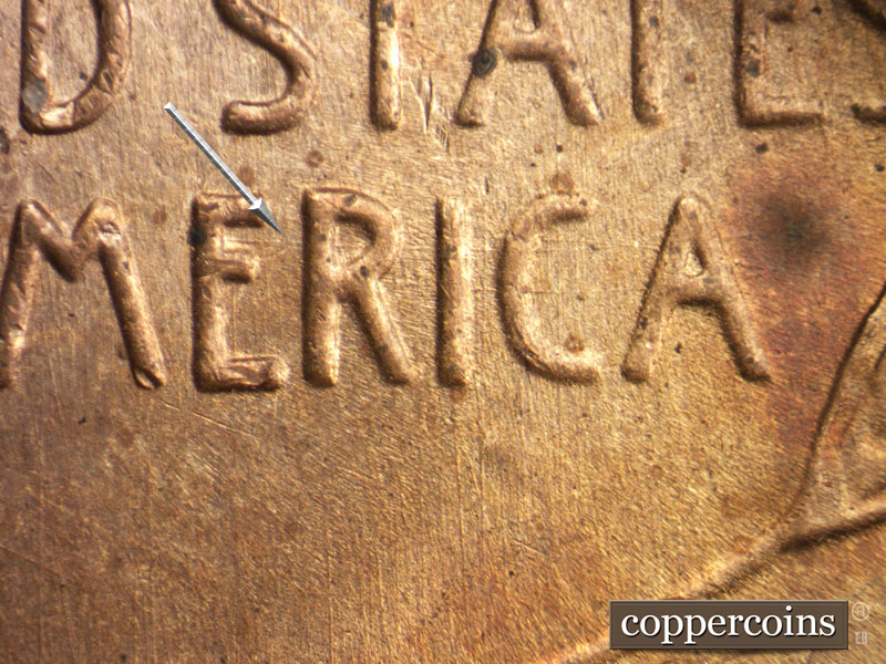 Die-stage C marker on 1945S•1MM•011 (1945 Repunched Mint Mark).