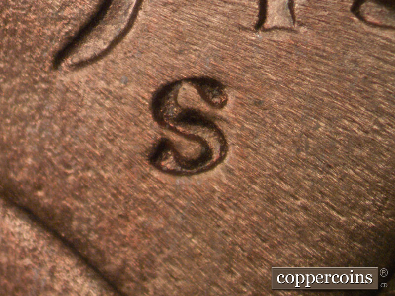 Die-stage C marker on 1945S•1MM•014 (1945 Repunched Mint Mark).