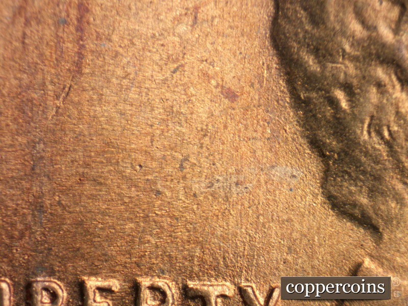 Die-stage C marker on 1945S•1MM•027 (1945 Repunched Mint Mark).