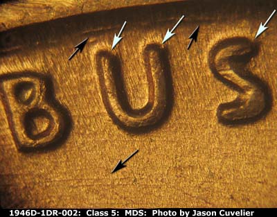1946 Lincoln cent obverse, CopperCoins die 1946D•1DR•002.