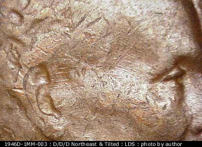 Die-stage C marker on 1946D•1MM•003 (1946 Repunched Mint Mark).