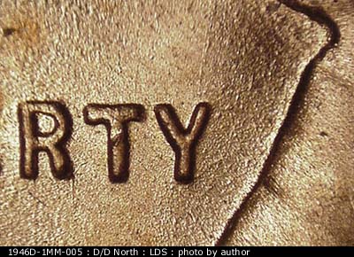 Die-stage C marker on 1946D•1MM•005 (1946 Repunched Mint Mark).