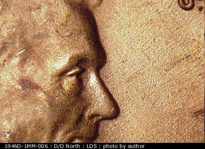 Die-stage C marker on 1946D•1MM•006 (1946 Repunched Mint Mark).