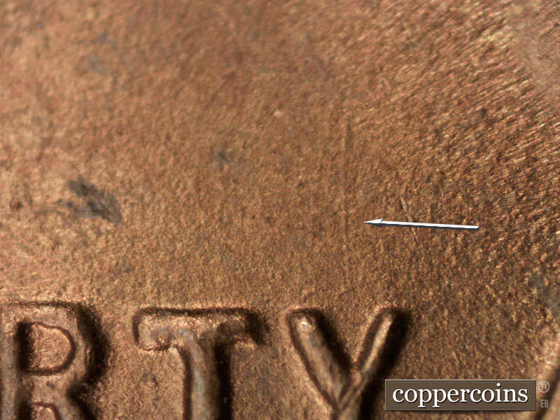 Die-stage B marker on 1946D•1MM•012 (1946 Repunched Mint Mark).