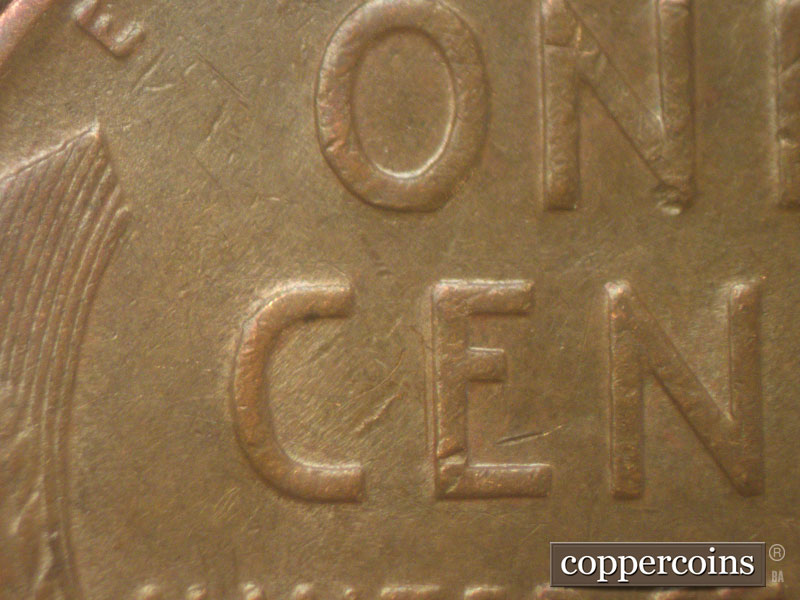 Die-stage C marker on 1946D•1MM•013 (1946 Repunched Mint Mark).