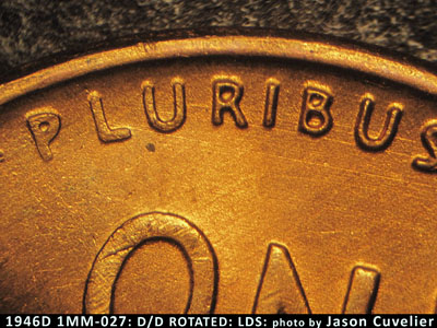 Die-stage C marker on 1946D•1MM•027 (1946 Repunched Mint Mark).
