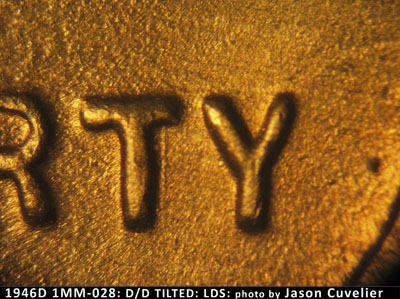 Die-stage C marker on 1946D•1MM•028 (1946 Repunched Mint Mark).
