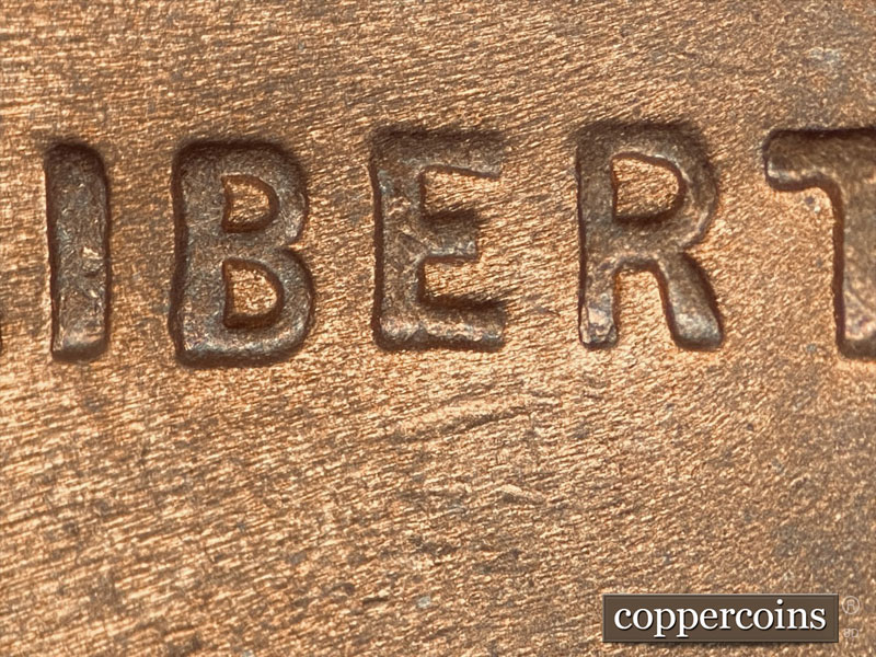 Die-stage B marker on 1946D•1MM•038 (1946 Repunched Mint Mark).