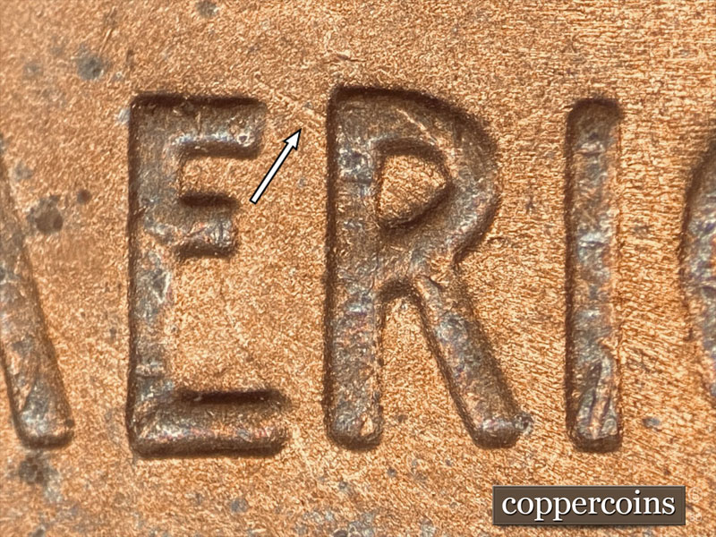 Die-stage B marker on 1946D•1MM•038 (1946 Repunched Mint Mark).