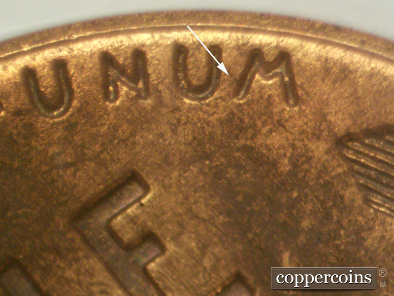 Die-stage A marker on 1946D•1MM•039 (1946 Repunched Mint Mark).