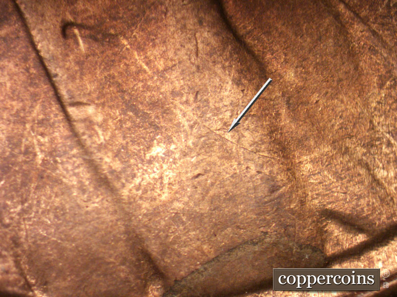 Die-stage B marker on 1946D•1MM•046 (1946 Repunched Mint Mark).