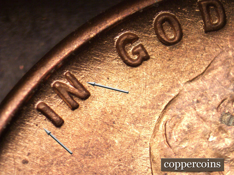 Die-stage B marker on 1946D•1MM•046 (1946 Repunched Mint Mark).