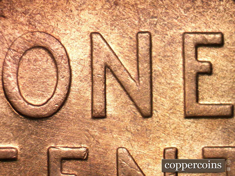 Die-stage B marker on 1946D•1MM•046 (1946 Repunched Mint Mark).