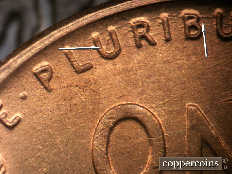 Die-stage A marker on 1946D•1MM•047 (1946 Repunched Mint Mark).